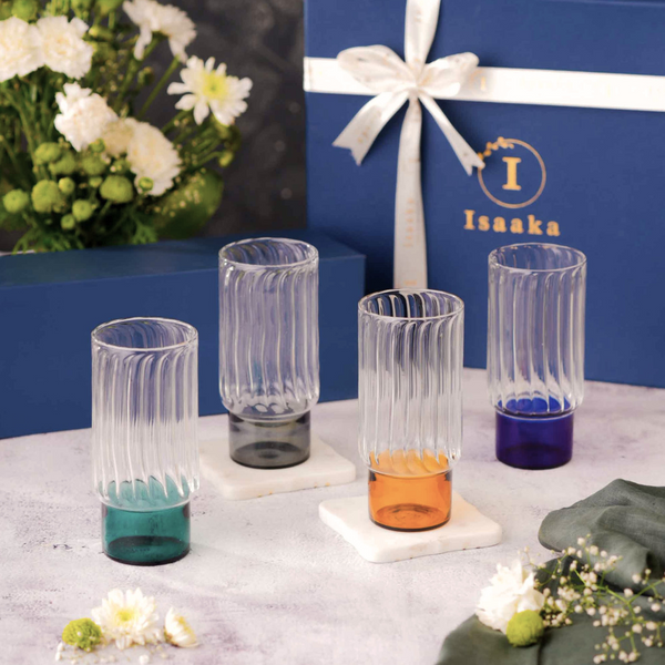 Gift Box: Highball Block Glass (Mix)