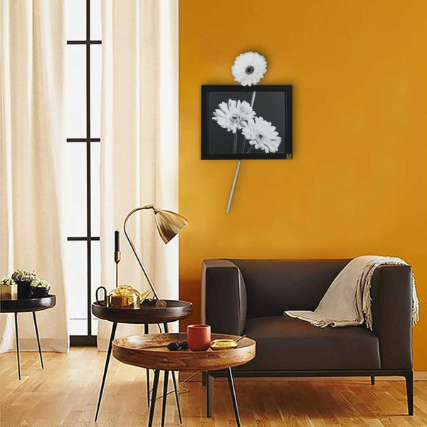 Wall Frame: Gerbera White (Horizontal)