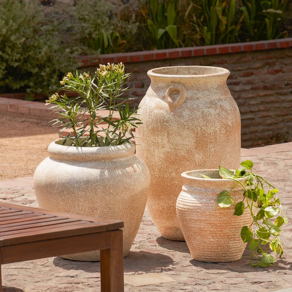 NEW IN - Italian Amalfi Planter | Beige