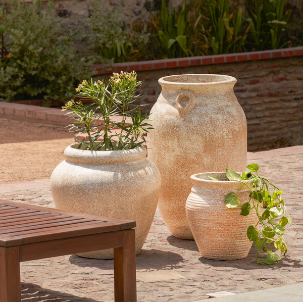 NEW IN - Rustic Capri Planter | Beige