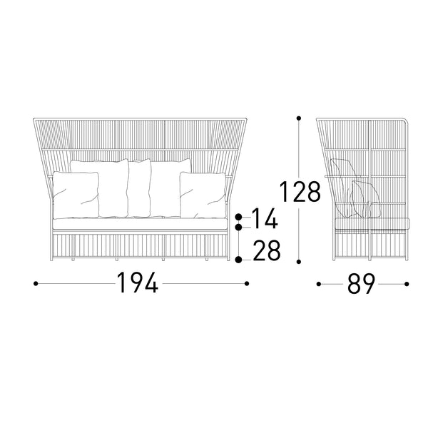 Taut High Sofa